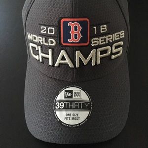 Red Sox 2018 Champs New Era 39Thirty Stretch Hat